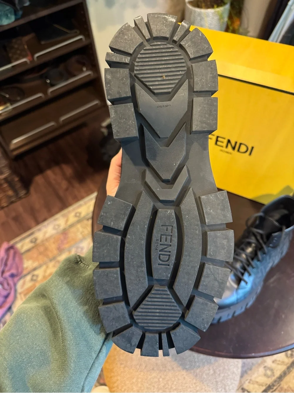 Men’s Fendi Force Biker Boot size 12